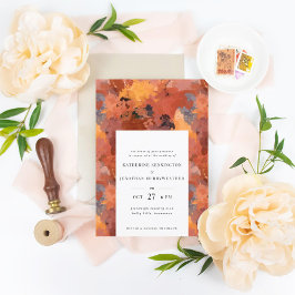 Invitación Moderna Sofisticada Terracota Boho Boda