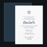 Invitación Moderna tipografía simple manuscrita Bat Mitzvah<br><div class="desc">Compuesta por libreto y tipografía de suero; Todo sobre un fondo blanco. 

Esto es diseñado por Select Fiesta Supplied,  exclusivo para Zazzle.

Disponible aquí:http://www.zazzle.com/selectpartysupplies</div>