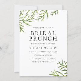 Invitación Moderna vegetación Elegante Bridal Brunch Invitaci