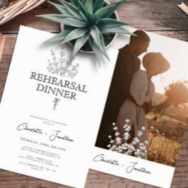 Invitación Moderna vegetación y ensayo fotográfico