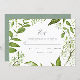 Invitación Moderna Veranda Boda Primavera de verano RSVP