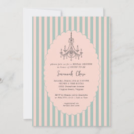 Invitación Moderna y caprichosa ducha de novia