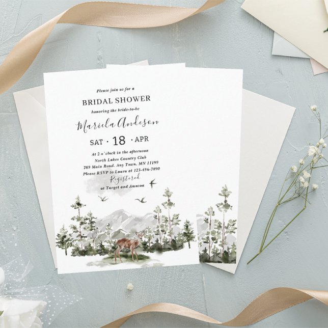 Invitación Moderna y elegante aventura acuática Begin Bridal  (Subido por el creador)