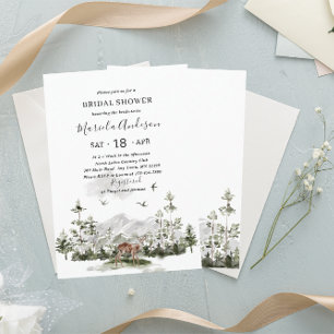 Invitación Moderna y elegante aventura acuática Begin Bridal 