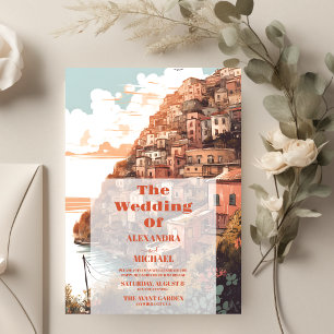 Invitación Moderna y elegante Boda de destino en Italia