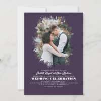 Moderna y elegante Boda de fotografía de vegetació