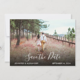Invitación Moderna y elegante boda fotográfica Save the Date