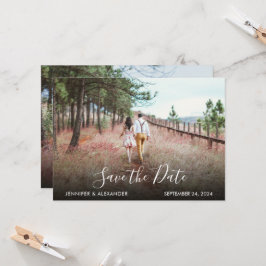 Invitación Moderna y elegante boda fotográfica Save the Date