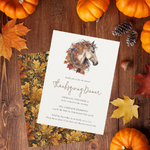 Invitación Moderna y elegante caída de caballos ecuestre Acci