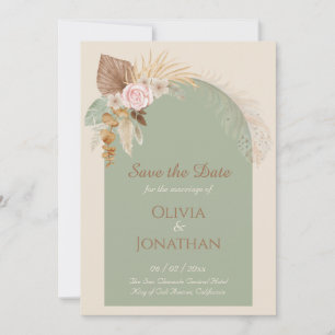 Invitación Moderna Y Elegante Casa De Moneda Rustica De Boho