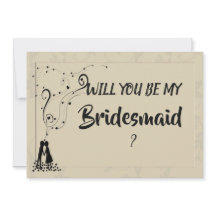 Moderna y elegante dama de honor romántica