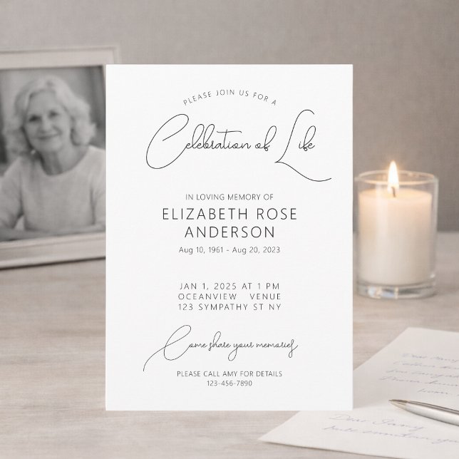 Invitación moderna y elegante de celebración de la (Subido por el creador)