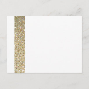 Invitación moderna y elegante de línea dorada