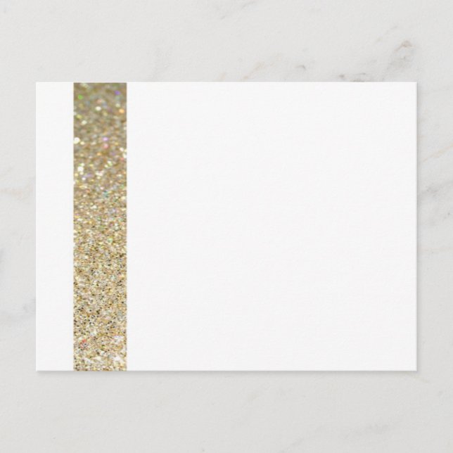 Invitación moderna y elegante de línea dorada (Anverso)