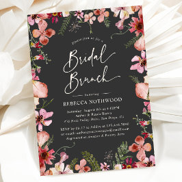 Invitación Moderna y elegante ducha de brunch con flores