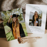Invitación Moderna y elegante fiesta de graduación fotográfic<br><div class="desc">Se trata de una moderna invitación boda minimalista y una invitación a la fiesta que incluye espacios para sus propias fotos especiales y un elegante tipo de letra. Todos los colores son editables. // Para encontrar diseños coincidentes, busque "OLIVIA" en la tienda Sinceramente de Nicole Zazzle. * Si te gusta...</div>