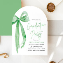 Moderna y elegante graduación de Green Bow