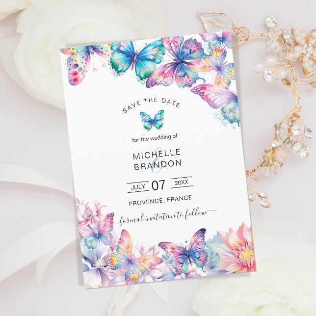Invitación Moderna y elegante mariposa mariposa (Subido por el creador)
