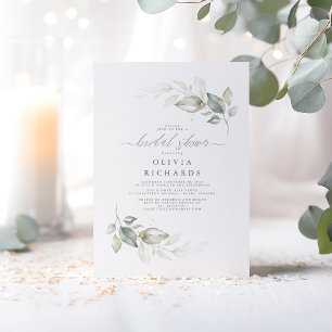 Invitación Moderna y elegante Verdor Ducha Bridal