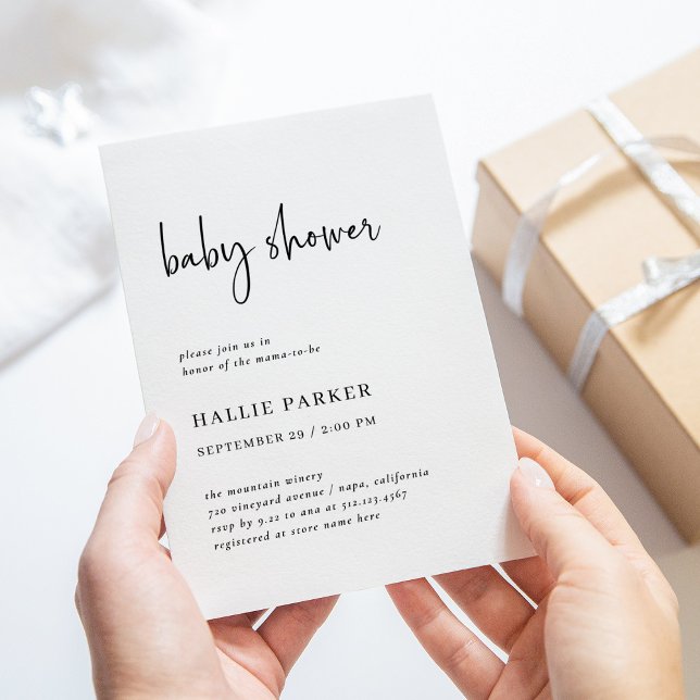 Invitación Moderna y Minimalista | BABY SHOWER (Subido por el creador)