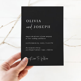 Invitación Moderna y Minimalista | BODA
