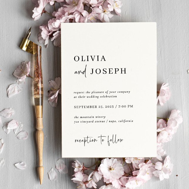 Invitación Moderna y Minimalista | BODA (Subido por el creador)