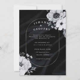 Invitación Moderna y Minimalista | Boda negro