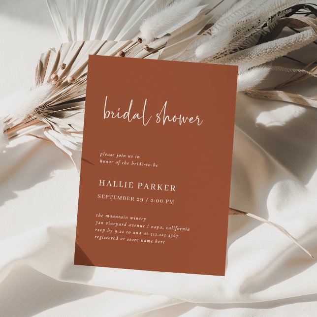 Invitación Moderna y Minimalista | Ducha de novia (Subido por el creador)