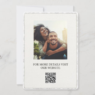 Invitación moderna y sencilla a la boda