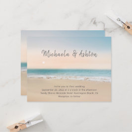 Invitación moderna y sencilla de casamiento en la
