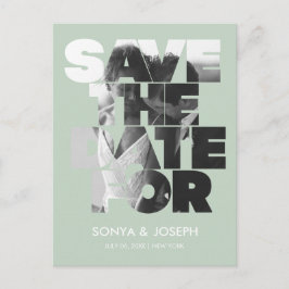 Invitación moderna y simple para guardar la fecha 