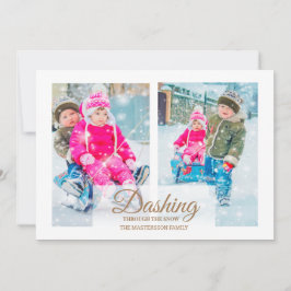 Invitación Modernas 2 fotografías que atacan a Navidades de n