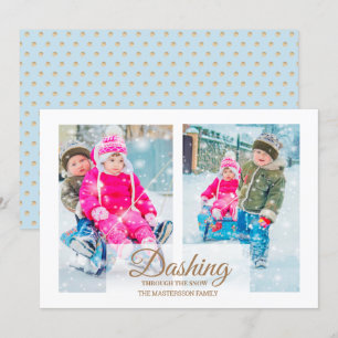 Invitación Modernas 2 fotografías que atacan a Navidades de n