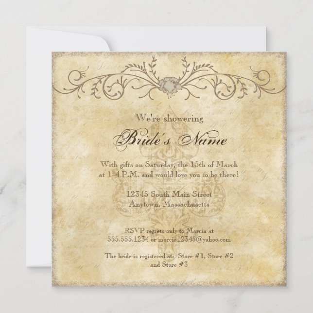 Invitación Modernas bañeras de flores peónicas, duchas nupcia (Anverso)