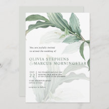 Modernas y elegantes hojas tropicales