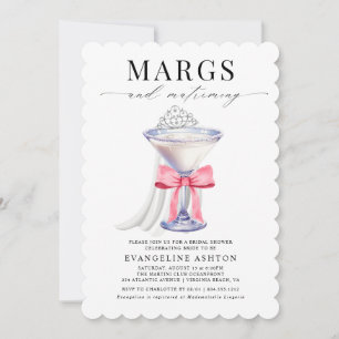 Invitación Modernas y elegantes Margs y ducha de novias de Ma