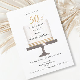 Invitación Modernes, elegante Einladung zum Geburtstag