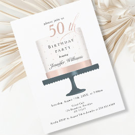 Invitación Modernes, elegante Einladung zum Geburtstag