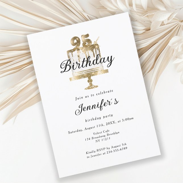 Invitación Modernes, elegantes 95. Einladung zum Geburtstag (Subido por el creador)