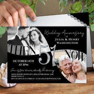 Invitación Moderno Aniversario de Bodas 51 Sofisticado