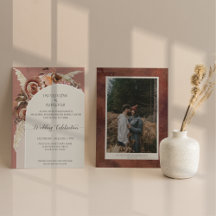 Moderno Arch BOHO Acuarela Floral Pampas Grasa