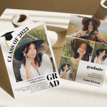 Moderno arco blanco 5 fotos graduación