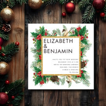Moderno Atrevido Bodas De Navidad Con Código Qr De
