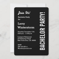 Moderno BACHELOR PARTY Black Template M9