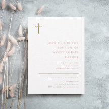 Moderno Baptismo Mínimo de Oro