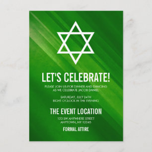 Invitación Moderno Bar Grunge Mitzvah Recepción