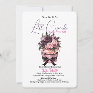 Invitación Moderno bizcocho acuático con ducha para bebé3