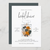 Moderno Blue Floral Perfume Brunch Bridal Shower 