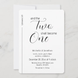 Invitación Moderno Boda cristiano Minimalista