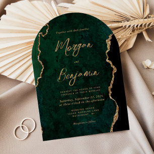 Invitación Moderno Boda de arco de guiones de agricultura ver